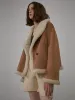 "Bella Poetry" Reversible Artificial Compound Leather Shearling Short Jacket sold by Firelady Sheepskin