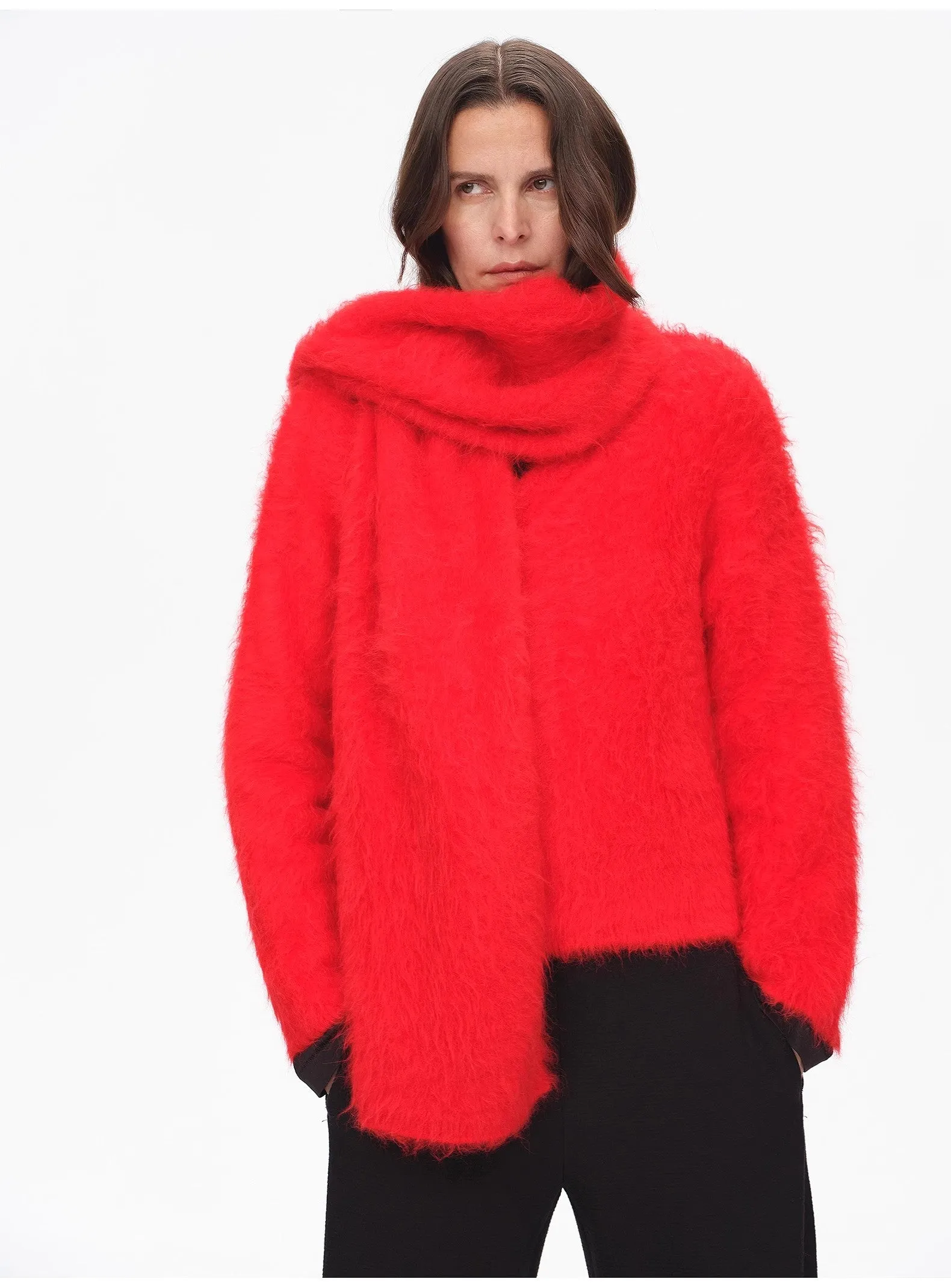 Winter Alpaca Wool Scarf for Women sold by Firelady Sheepskin product image thumbnail 3