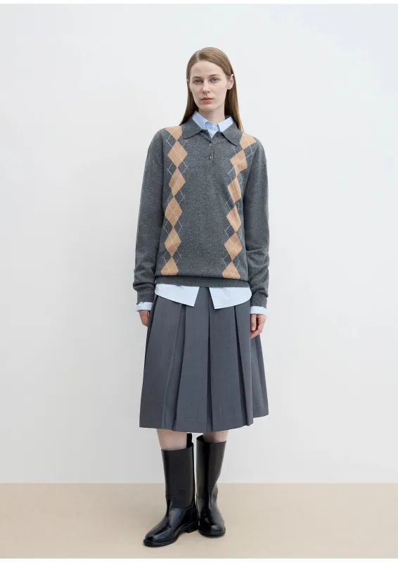 "Graduate" Machine Washable Wool Polo Neck Sweater Preppy Vintage Top sold by Firelady Sheepskin