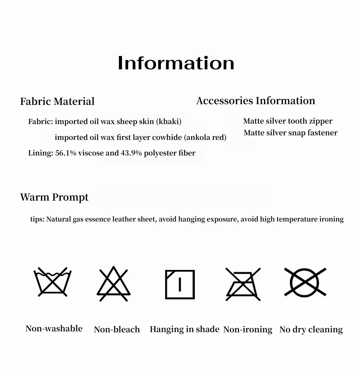 "Manhattan Dark Night" New Zealand imported waxed sheepskin/cowhide vintage motorcycle leather jacket sold by Firelady Sheepskin product image thumbnail 4