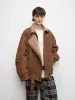 "Jazz Party" motorcycle jacket merino fur short fur coat sold by Firelady Sheepskin