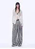 "Plaid Accent" National Style Tencel Acetate Jacquard/Drape Linen Plaid Retro Casual Pants Spring sold by Firelady Sheepskin