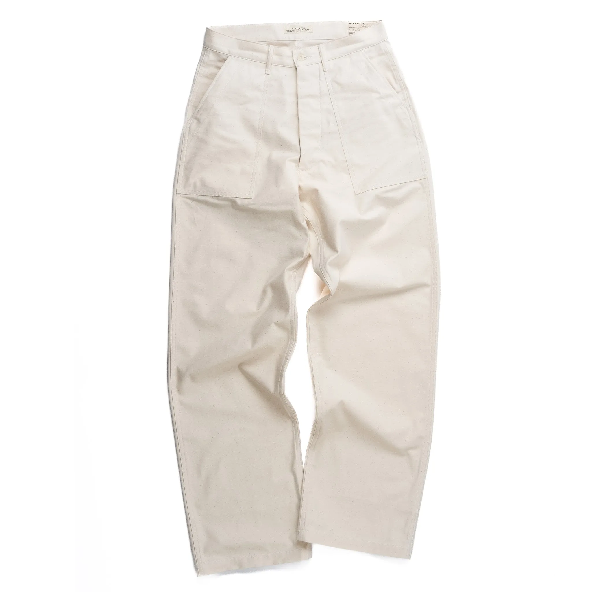FATIGUES IN ECRU SATEEN sold by Bielby's