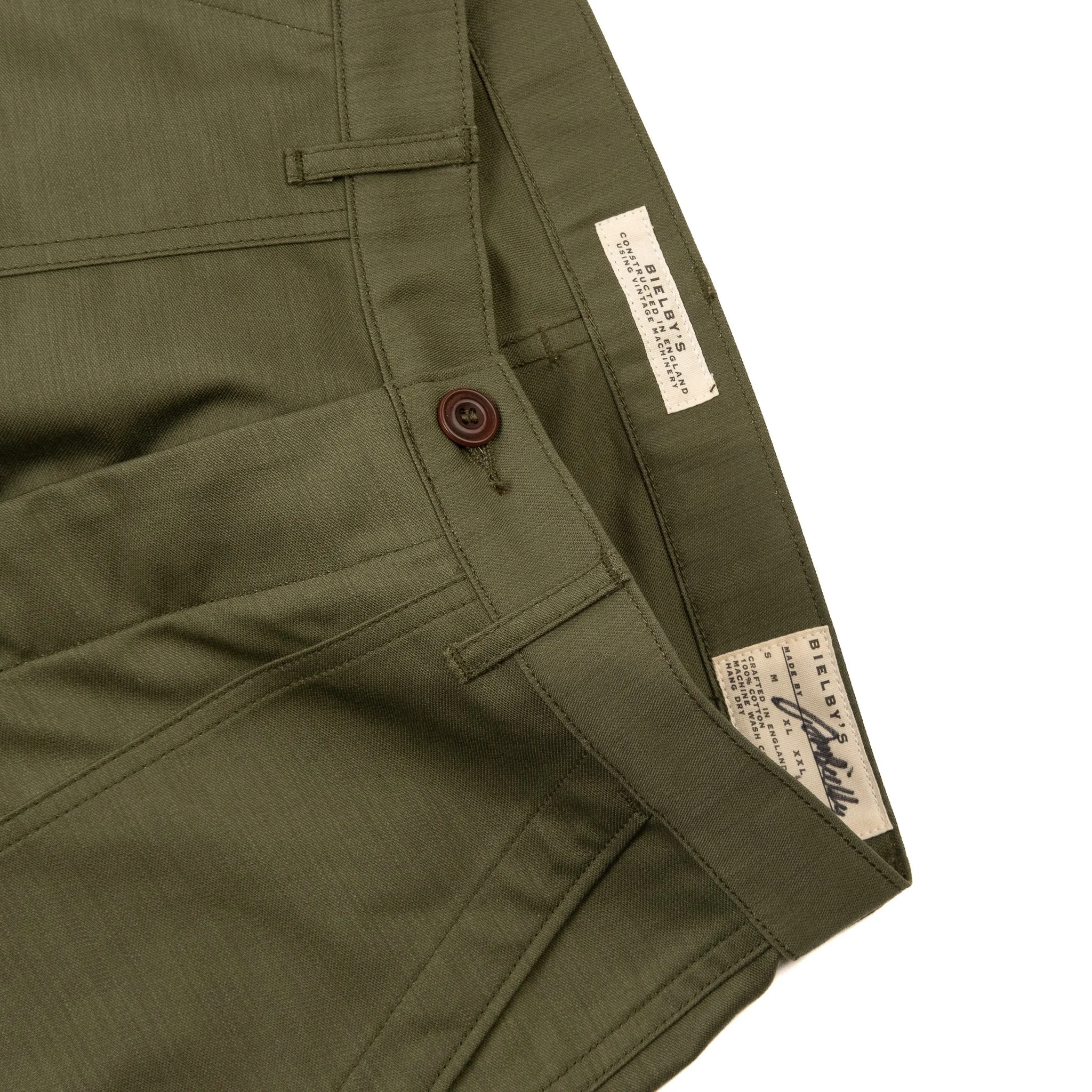 FATIGUES IN OLIVE SATEEN sold by Bielby's product image thumbnail 2