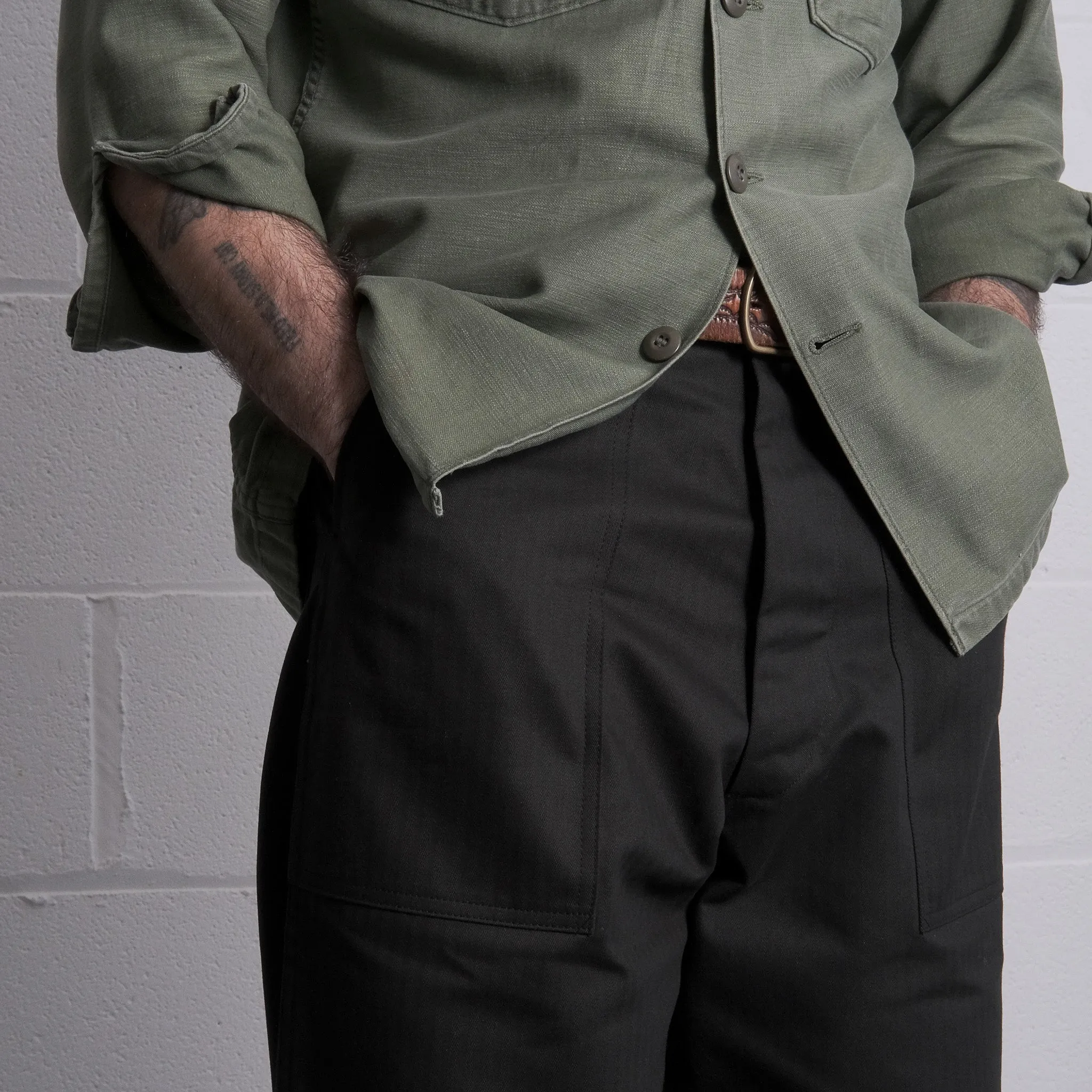 FATIGUES IN BLACK HBT (preorder) sold by Bielby's product image thumbnail 3