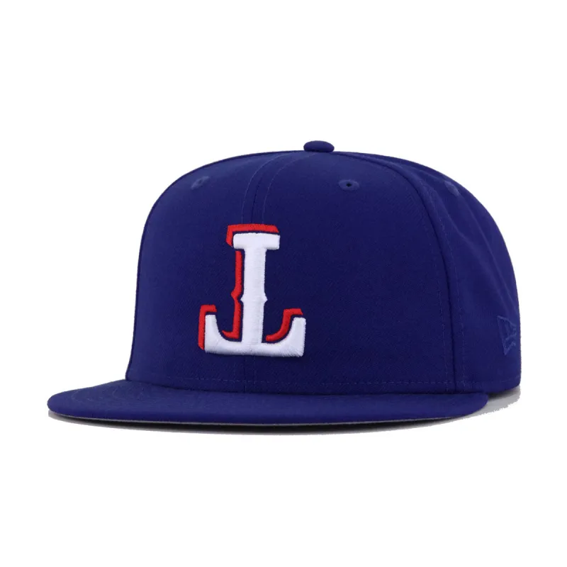 Texas Rangers Dark Royal Blue Upside Down New Era 59Fifty Fitted made by New Era