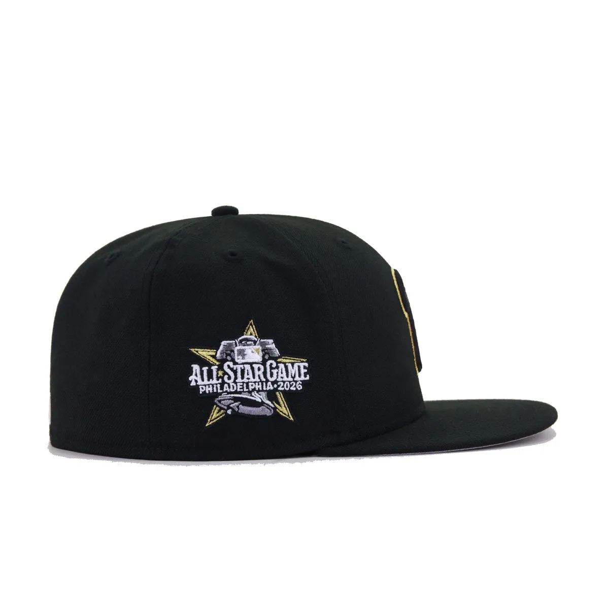 Philadelphia Phillies Black Metallic Gold 2026 All Star Game New Era 59Fifty Fitted sold by Hat Heaven product image thumbnail 2