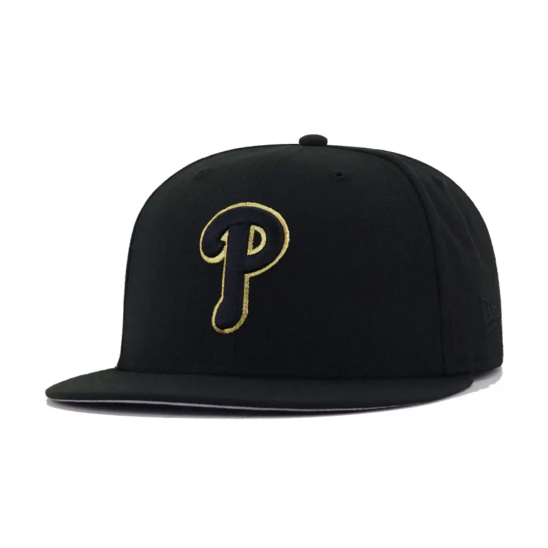 Philadelphia Phillies Black Metallic Gold 2026 All Star Game New Era 59Fifty Fitted sold by Hat Heaven