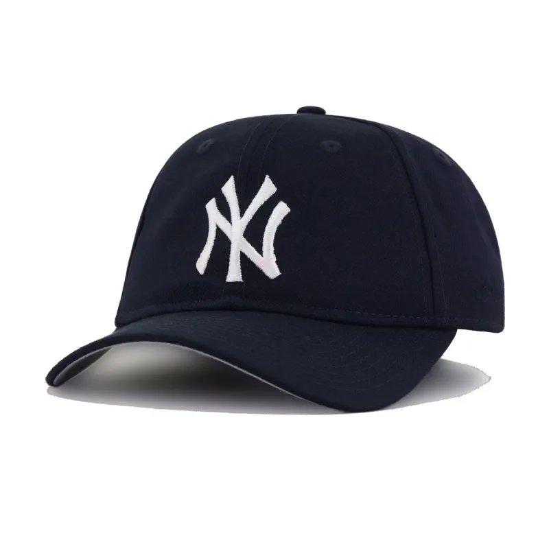 New York Yankees FEAR OF GOD Navy Historic New Era 9Forty Strapback sold by Hat Heaven