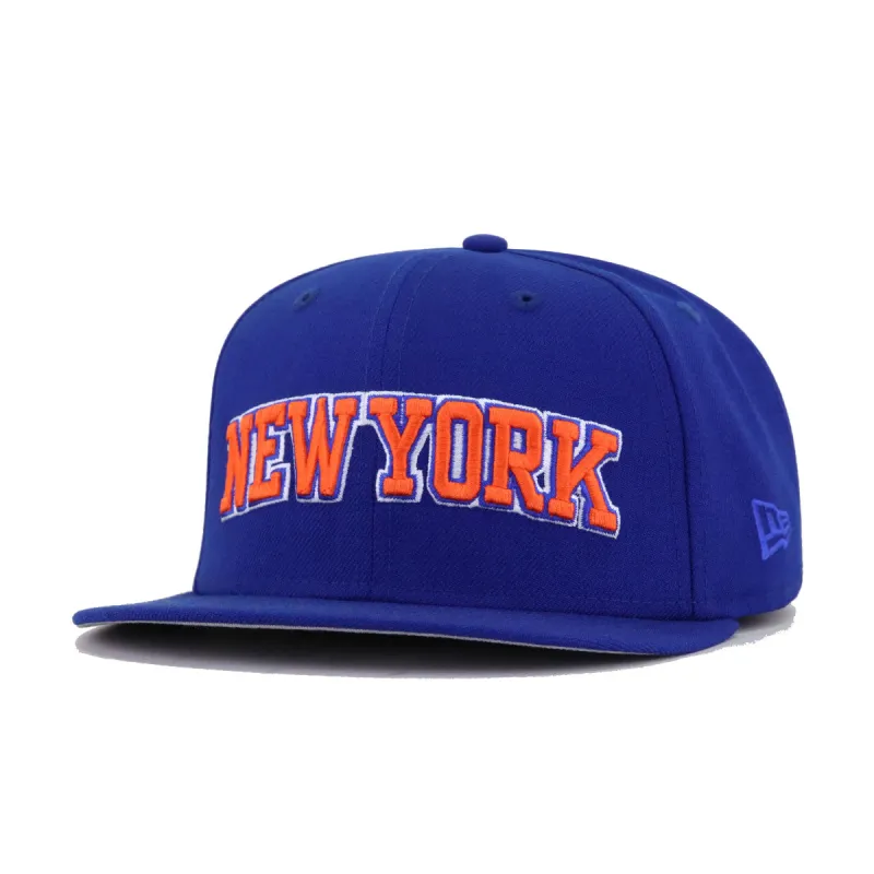 New York Knicks Light Royal Blue New Era 59Fifty Fitted sold by Hat Heaven