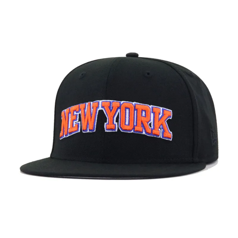 New York Knicks Black New Era 59Fifty Fitted sold by Hat Heaven