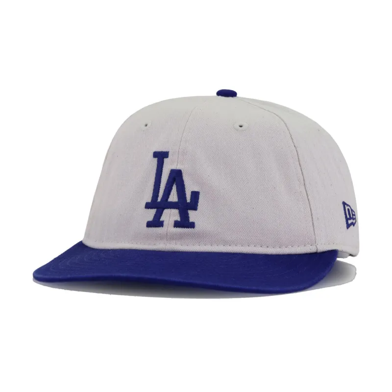 Los Angeles Dodgers THREE LOOMS Americana Herringbone New Era 9Fifty Retro Crown Strapback sold by Hat Heaven