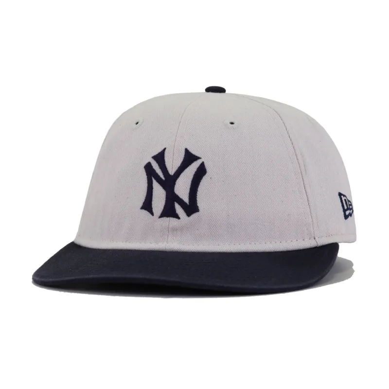 New York Yankees THREE LOOMS Americana Herringbone New Era 9Fifty Retro Crown Strapback sold by Hat Heaven