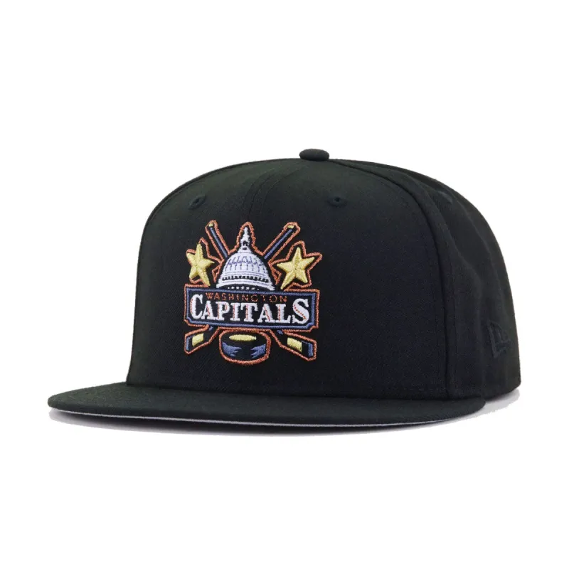 Washington Capitals Black 1995 New Era 59Fifty Fitted sold by Hat Heaven