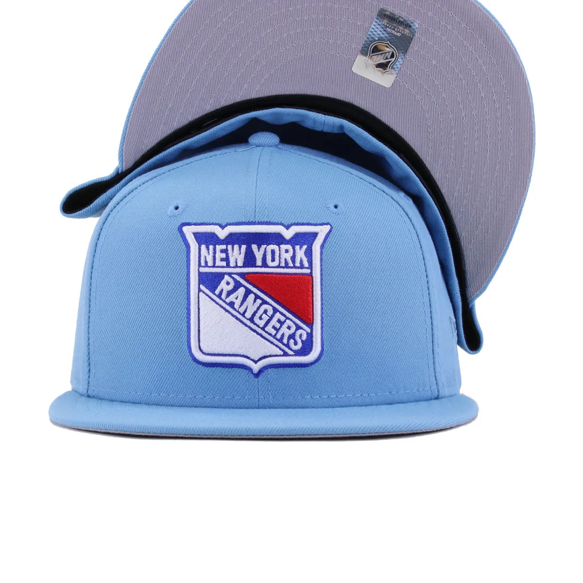 New York Rangers Sky Blue New Era 59Fifty Fitted sold by Hat Heaven product image thumbnail 4