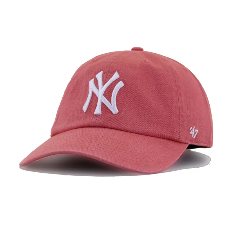 New York Yankees Island Red 47 Brand Clean Up Dad Hat sold by Hat Heaven