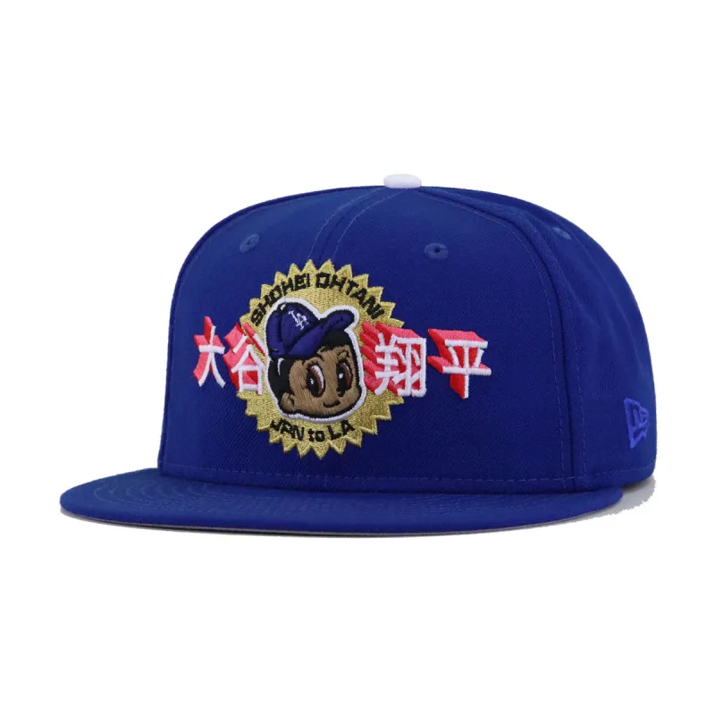 Los Angeles Dodgers Light Royal Blue Shohei Ohtani New Era 59Fifty Fitted sold by Hat Heaven