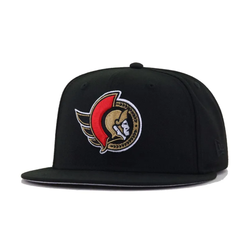 Ottawa Senators Black New Era 59Fifty Fitted sold by Hat Heaven