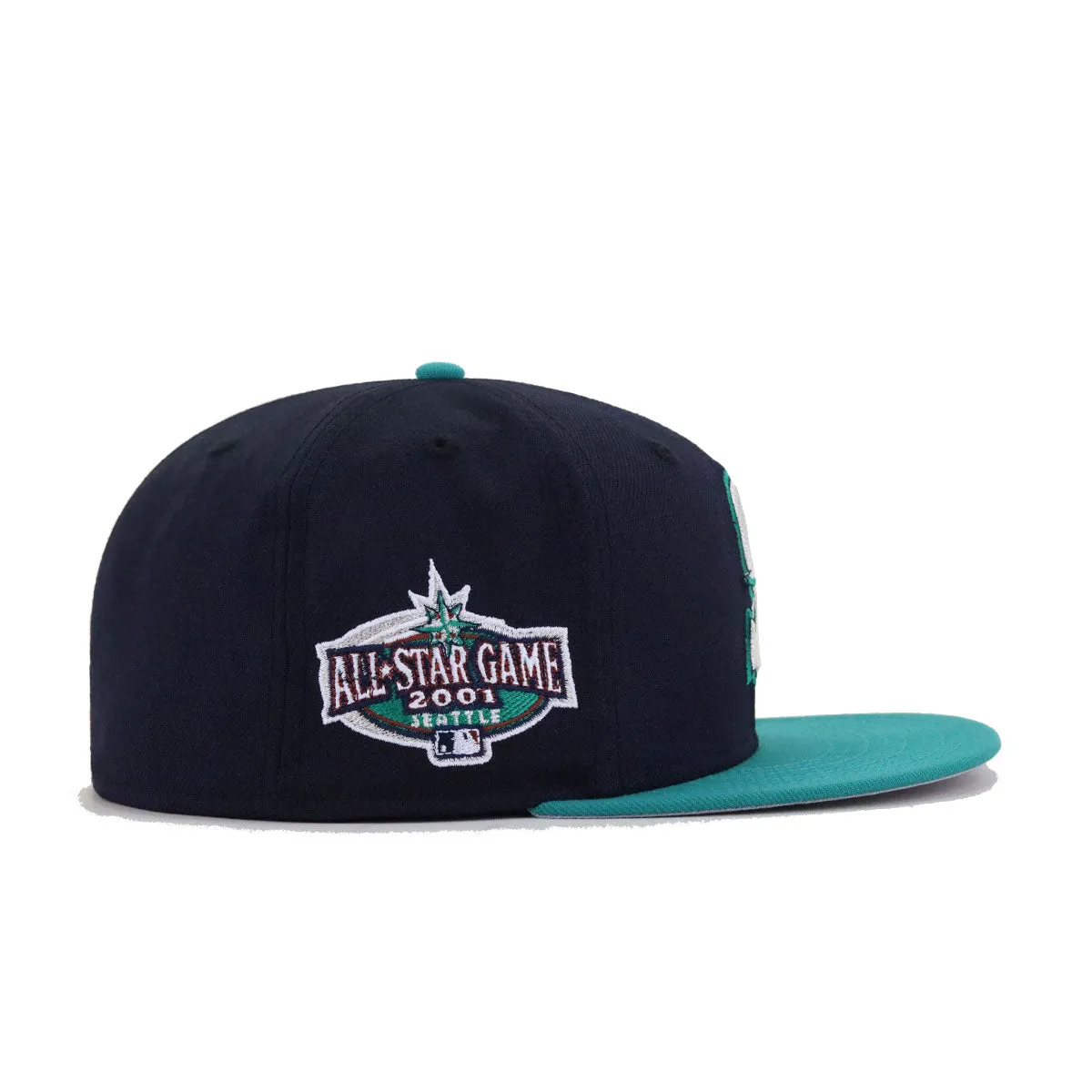 Seattle Mariners Navy Northwest Green 2001 All Star Game New Era 59Fifty Fitted sold by Hat Heaven product image thumbnail 3
