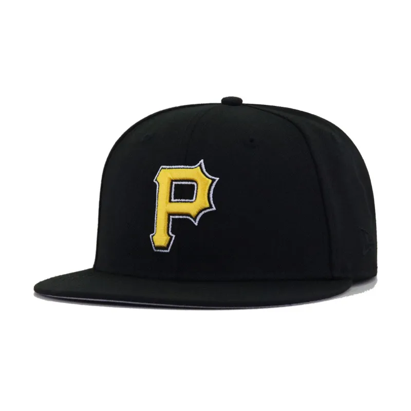 Pittsburgh Pirates Black 2009 New Era 59Fifty Fitted sold by Hat Heaven