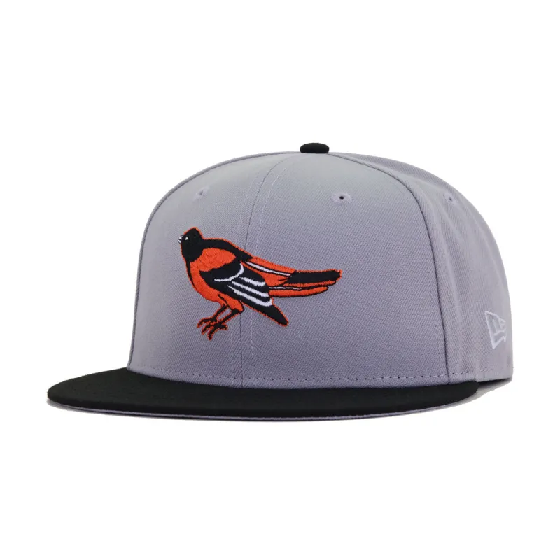 Baltimore Orioles Grey Black 1995 New Era 59Fifty Fitted sold by Hat Heaven