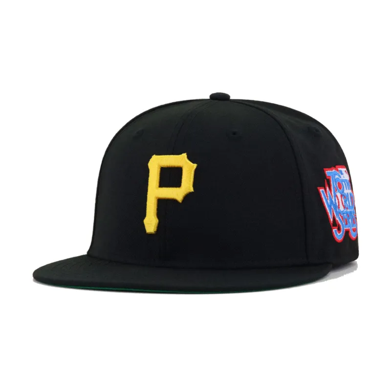 Pittsburgh Pirates Black 1979 World Series Cooperstown Green Bottom New Era 59Fifty Fitted sold by Hat Heaven