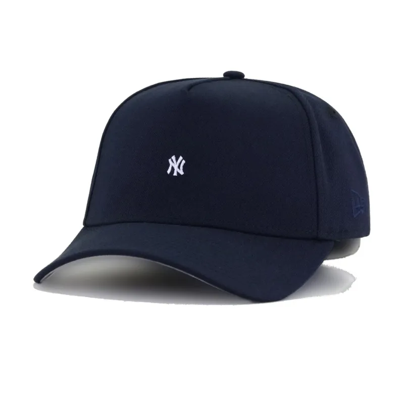 New York Yankees Navy SUPER MICRO New Era 9Forty A-Frame Snapback sold by Hat Heaven
