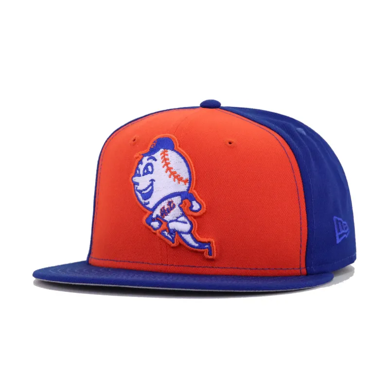 New York Mets Orange Light Royal Blue Batting Practice New Era 59Fifty Fitted made by New Era