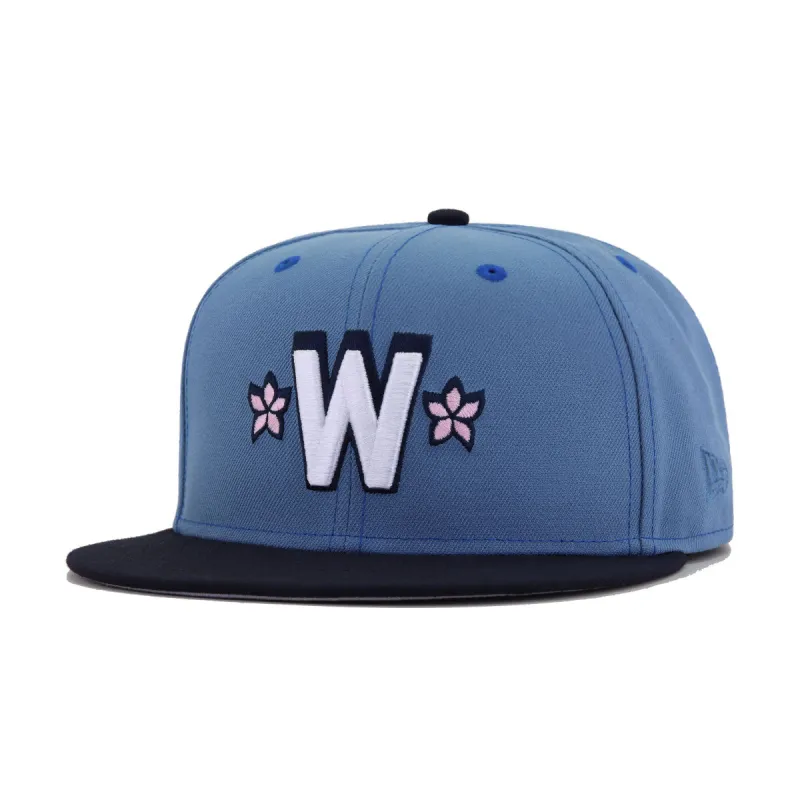 Washington Nationals Faded Blue Navy New Era 59Fifty Fitted sold by Hat Heaven