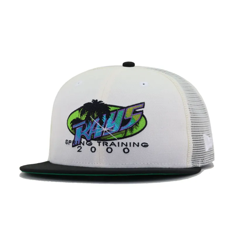 Tampa Bay Rays Chrome Trucker Mesh Black 2000 Spring Training Green Bottom New Era 59Fifty Fitted sold by Hat Heaven