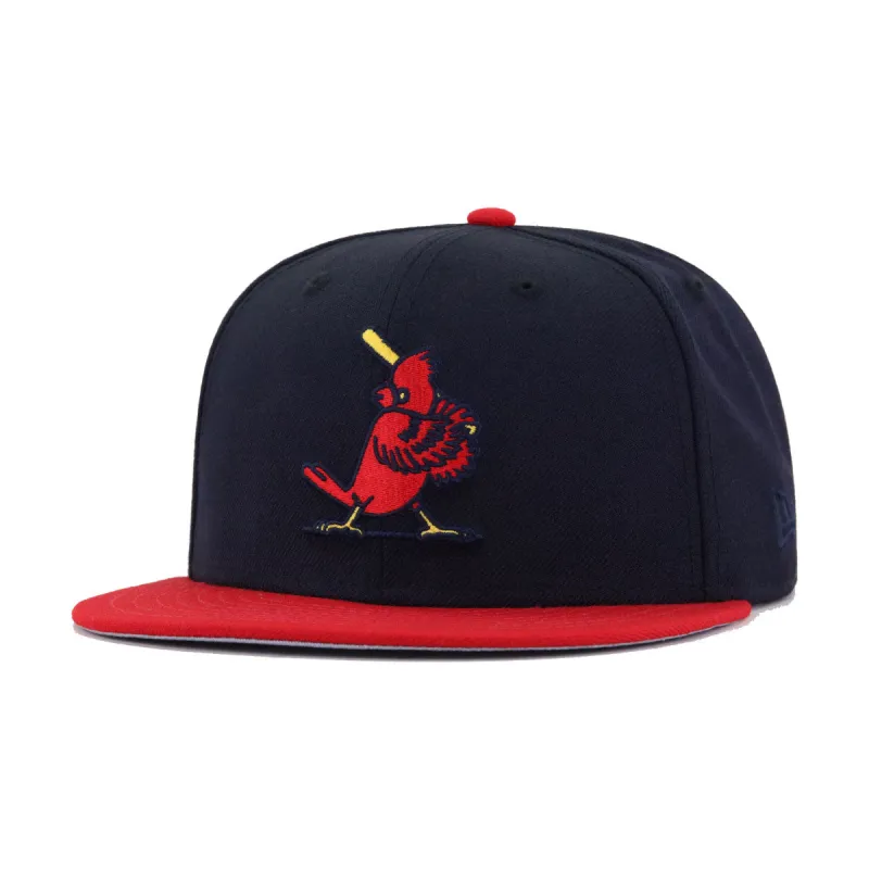 St Louis Cardinals Navy Scarlet 1956 New Era 59Fifty Fitted sold by Hat Heaven