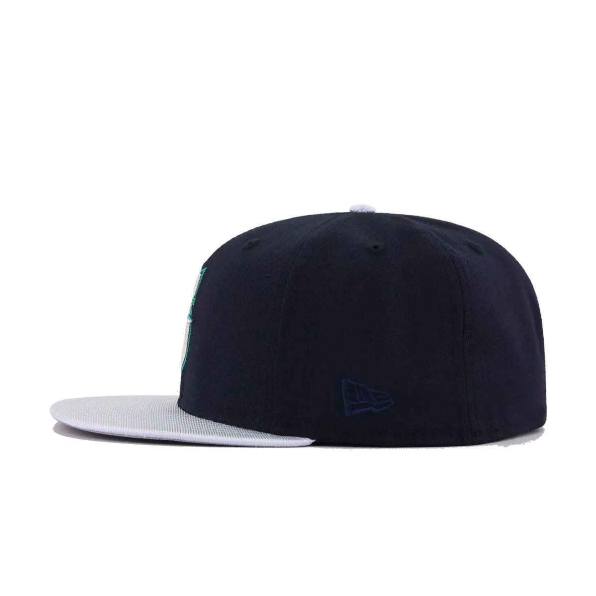Seattle Mariners Navy Metallic Silver New Era 59Fifty Fitted sold by Hat Heaven product image thumbnail 3