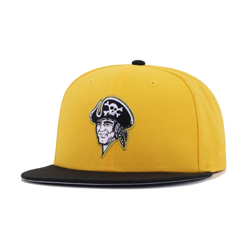 Pittsburgh Pirates A Gold Black 1967 New Era 59Fifty Fitted made by New Era