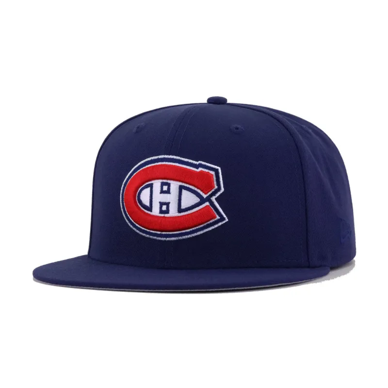 Montreal Canadiens Light Navy New Era 59Fifty Fitted made by New Era