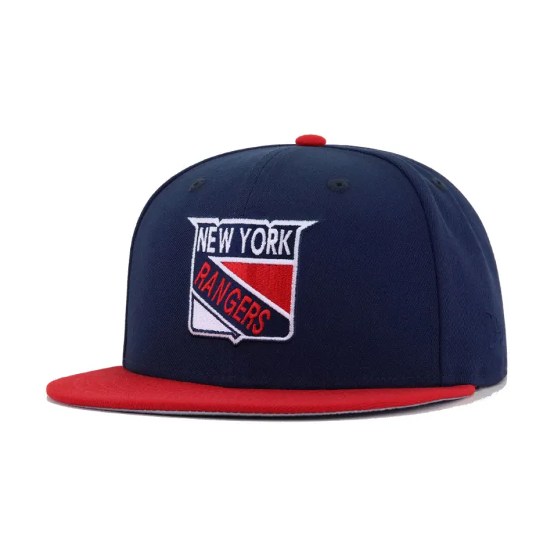 New York Rangers Oceanside Blue Scarlet 1967 New Era 59Fifty Fitted made by New Era