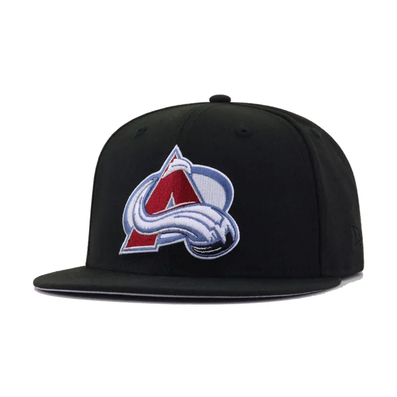 Colorado Avalanche Black New Era 59Fifty Fitted sold by Hat Heaven