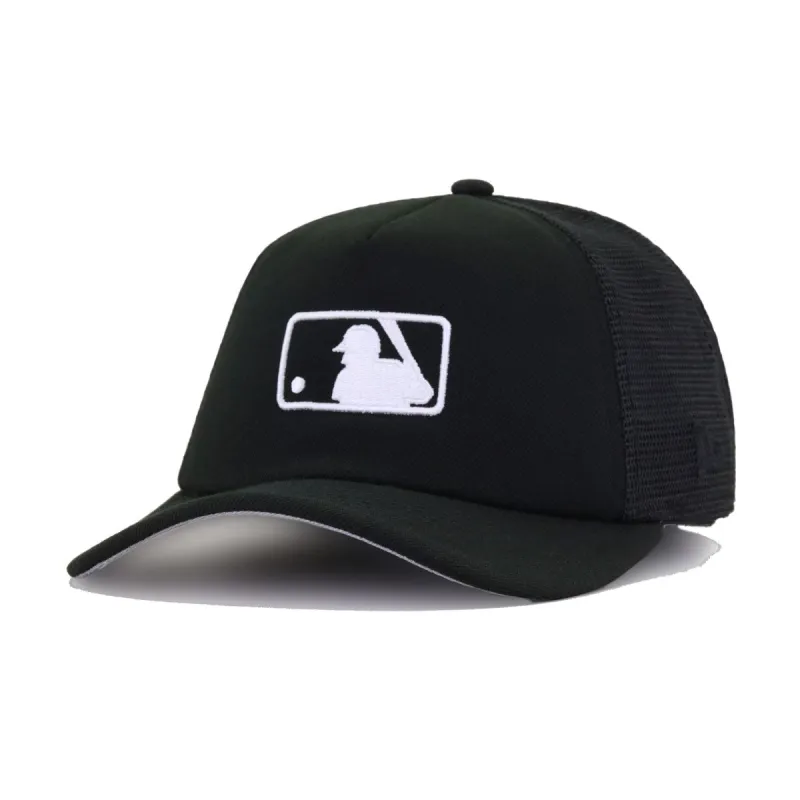 MLB Umpire Black New Era 9Forty A-Frame Soft Foam Trucker Snapback made by New Era