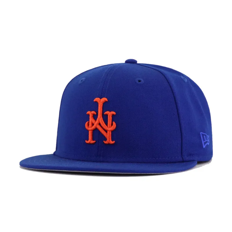 New York Mets Light Royal Blue Upside Down New Era 59Fifty Fitted made by New Era