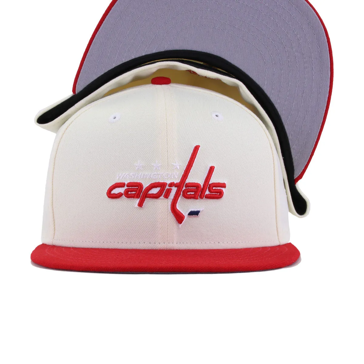 Washington Capitals Chrome Scarlet New Era 59Fifty Fitted sold by Hat Heaven product image thumbnail 4