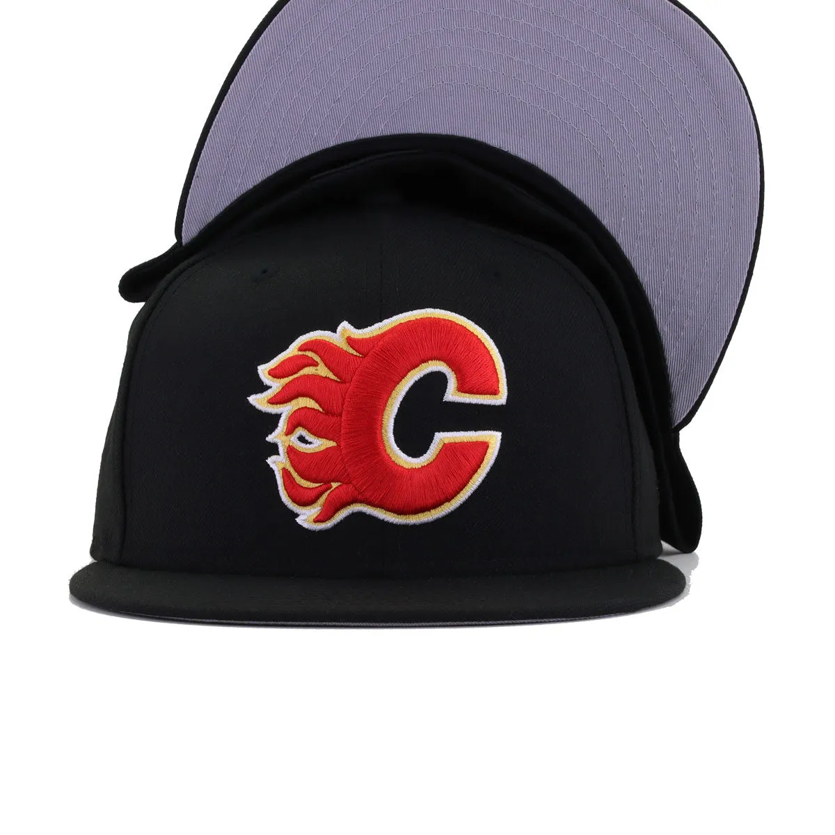 Calgary Flames Black New Era 59Fifty Fitted sold by Hat Heaven product image thumbnail 4