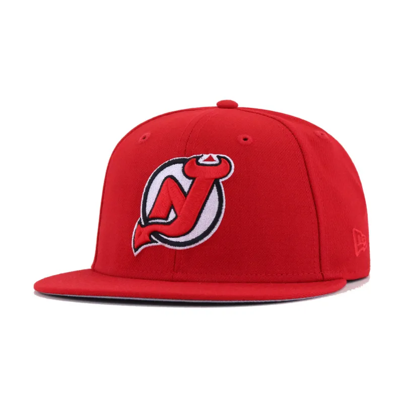 New Jersey Devils Scarlet New Era 59Fifty Fitted sold by Hat Heaven