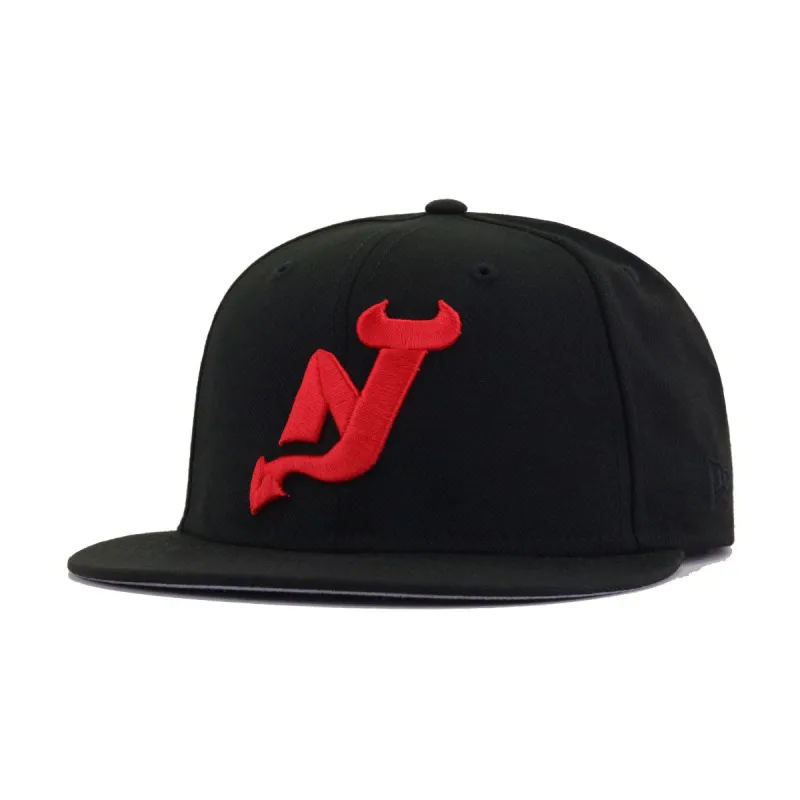 New Jersey Devils Black Alternate New Era 59Fifty Fitted sold by Hat Heaven