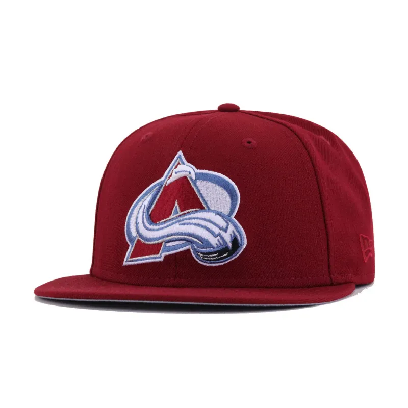 Colorado Avalanche Cardinal New Era 59Fifty Fitted sold by Hat Heaven