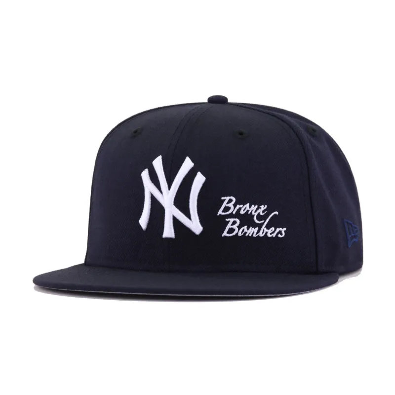 New York Yankees Navy BRONX BOMBERS New Era 59Fifty Fitted sold by Hat Heaven