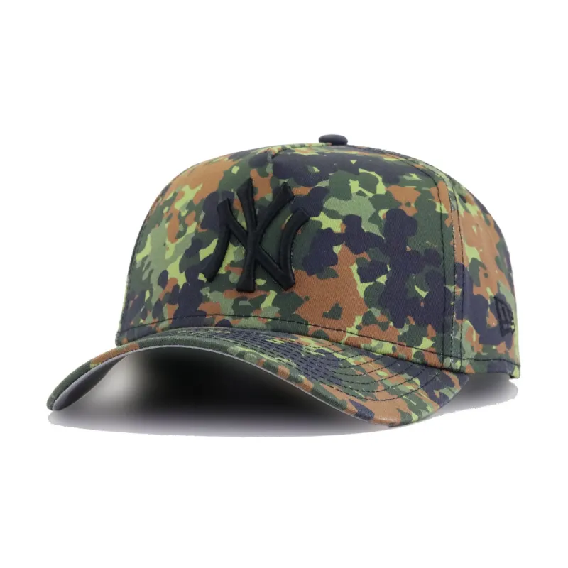 New York Yankees Flecktarn Camo New Era 9Forty A-Frame Snapback sold by Hat Heaven