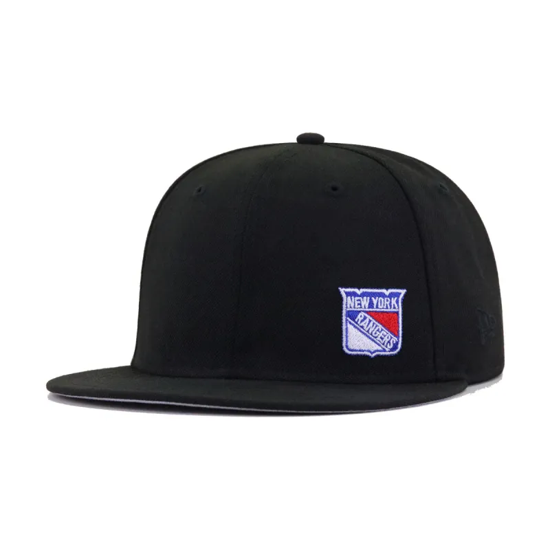 New York Rangers Black Flawless New Era 59Fifty Fitted made by New Era