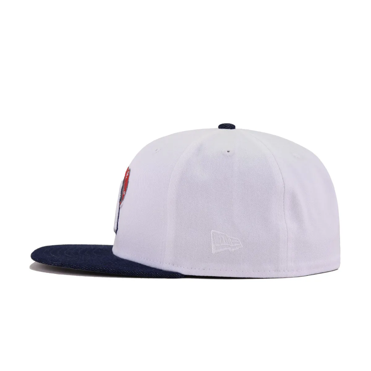 New York Yankees White Light Navy Denim New Era 59Fifty Fitted sold by Hat Heaven product image thumbnail 3