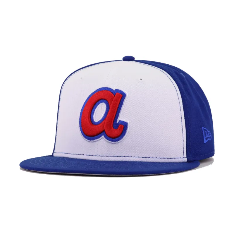 Atlanta Braves White Light Royal Blue 1972 New Era 59Fifty Fitted sold by Hat Heaven