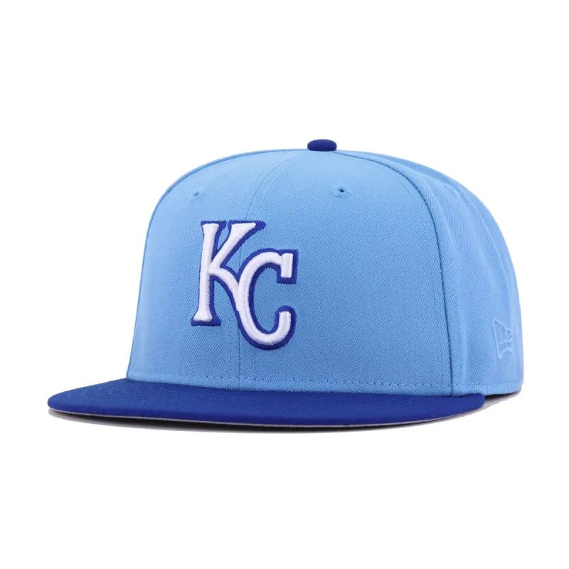 Kansas City Royals Sky Blue Light Royal Blue 2010 New Era 59Fifty Fitted sold by Hat Heaven