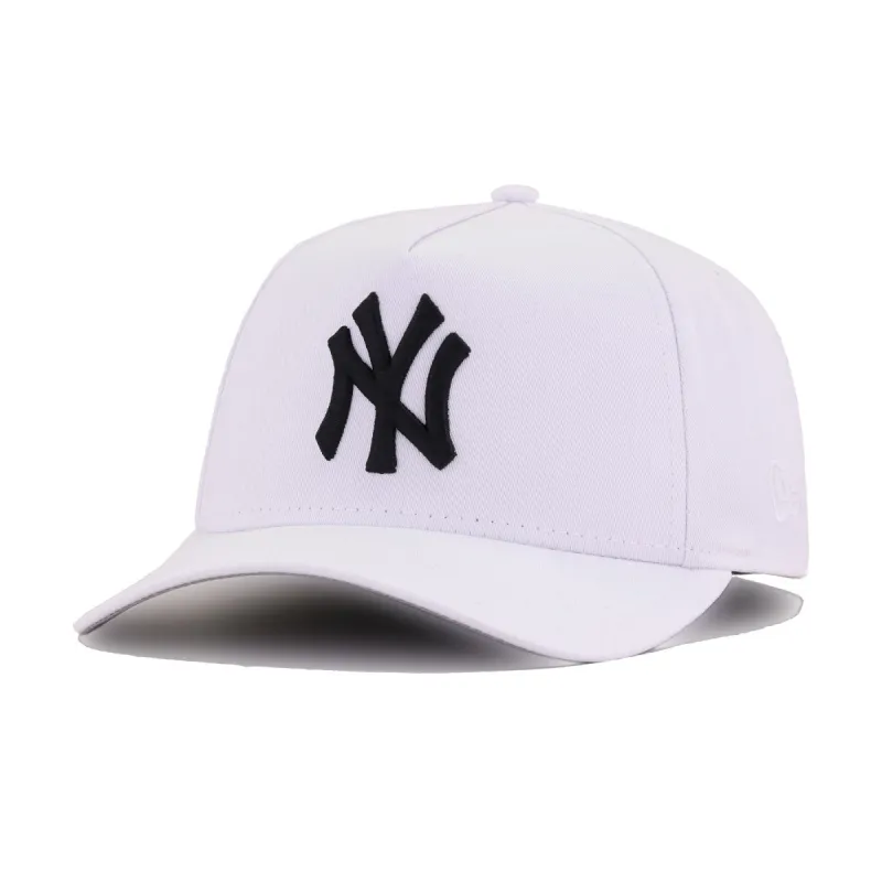 New York Yankees White New Era 9Forty A-Frame Snapback made by New Era